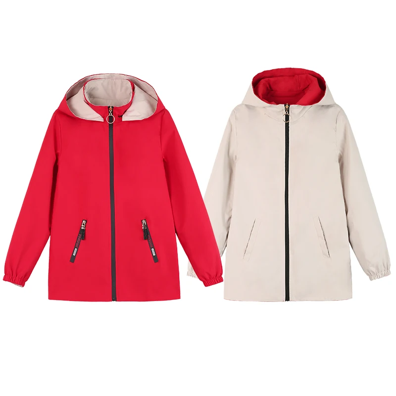 Двусторонняя верхняя одежда Woodpecker женская короткая весна и осень 2024 новая