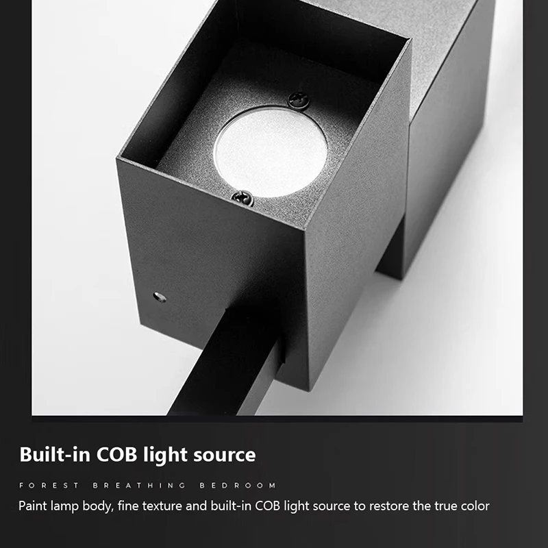 CETANT Настенный светильник LED черный 60/80/100 см