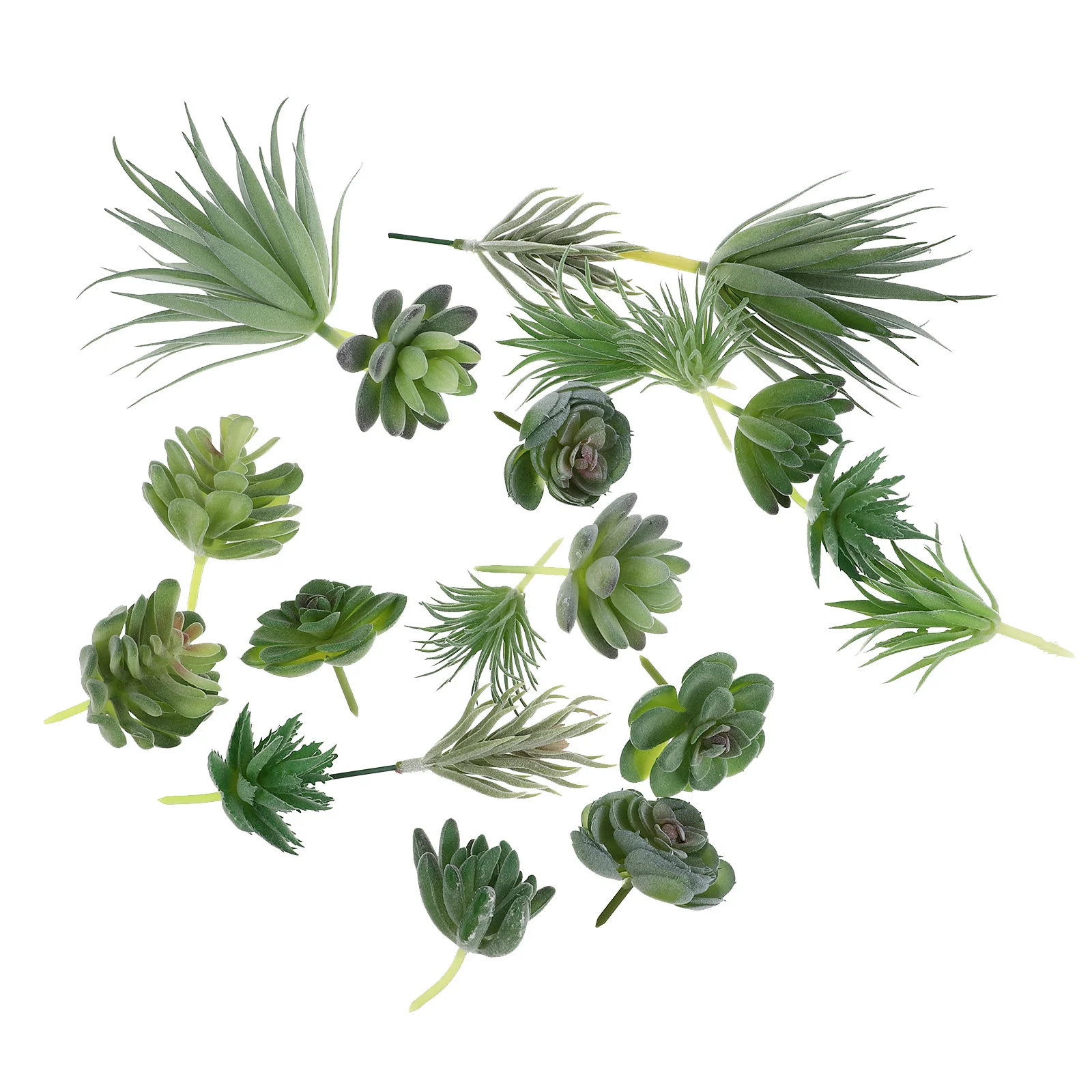 

20 Pcs Simulated Succulents Office Greenery Decor Faux Picks Simulation Micro Floral Fake Lifelike Cactus