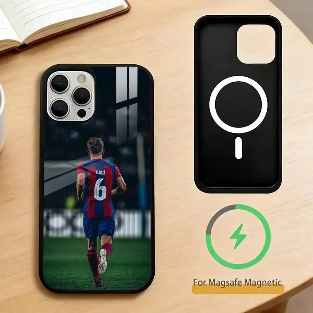 Фото Чехол для телефона P-Pablo G-Gavi-Football-Sport для iPhone 17, 16, 15, 14, 13, 12, 11 Plus, Pro с поддержкой магнитной беспроводной зарядки №2