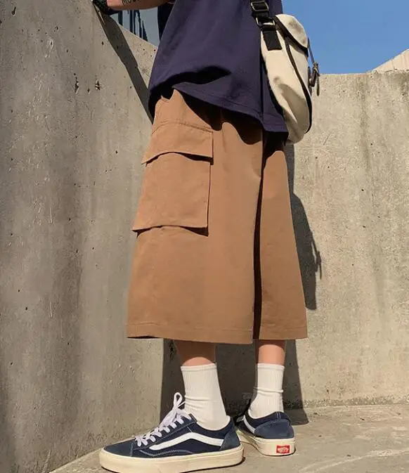 Youth Outdoor Shorts Men's Summer Wide-Leg Pants Wear Hip-Hop Shorts Men Clothes Many Styles Available