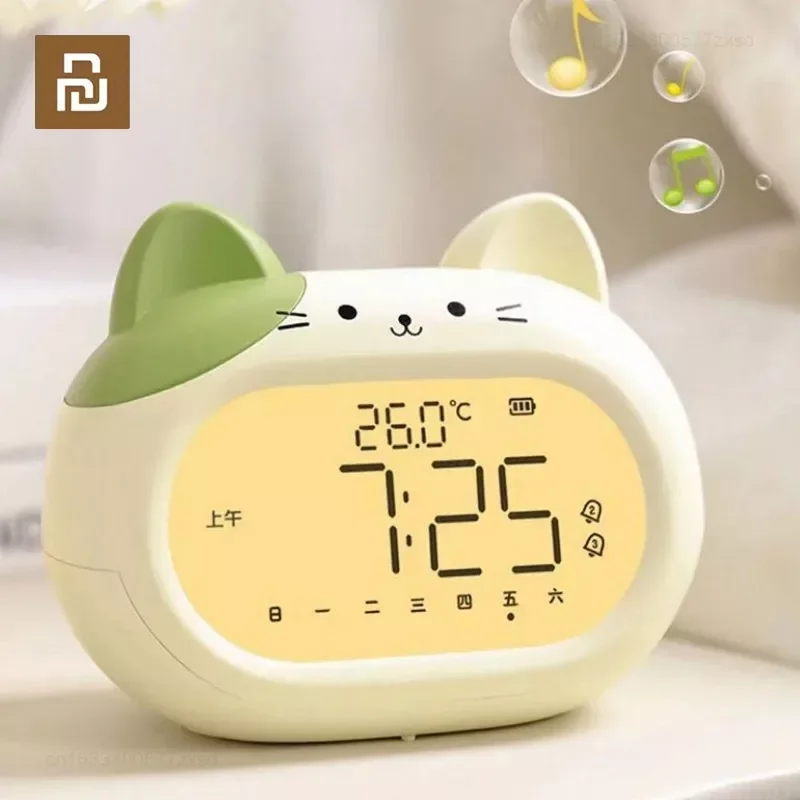Будильник Youpin с большим экраном Многофункциональный магнитный дизайн термометр