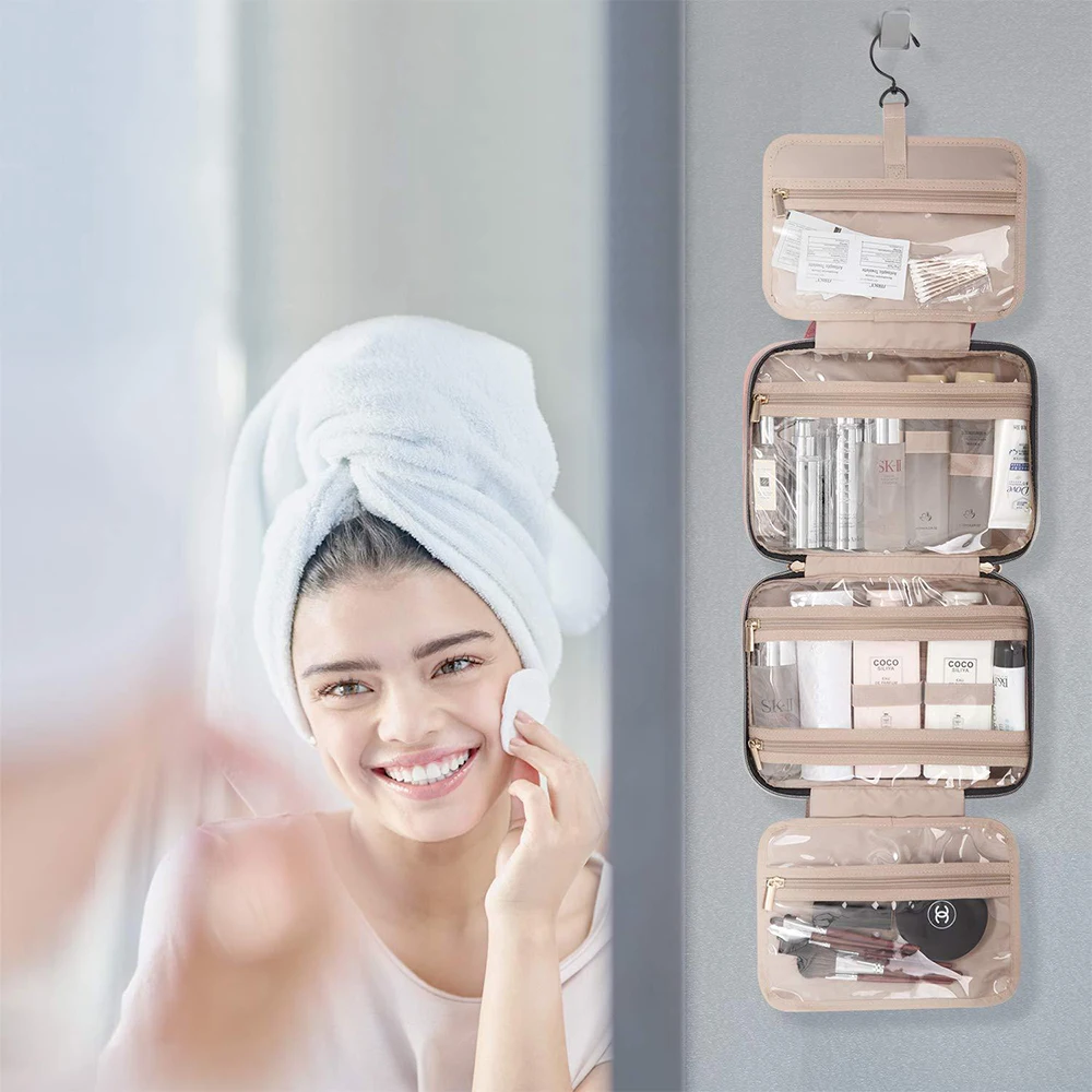 

Waterproof Wash Bag Tourism Storage Bag Large Capacity Makeup Bag Hangable PortableToiletries Pouch