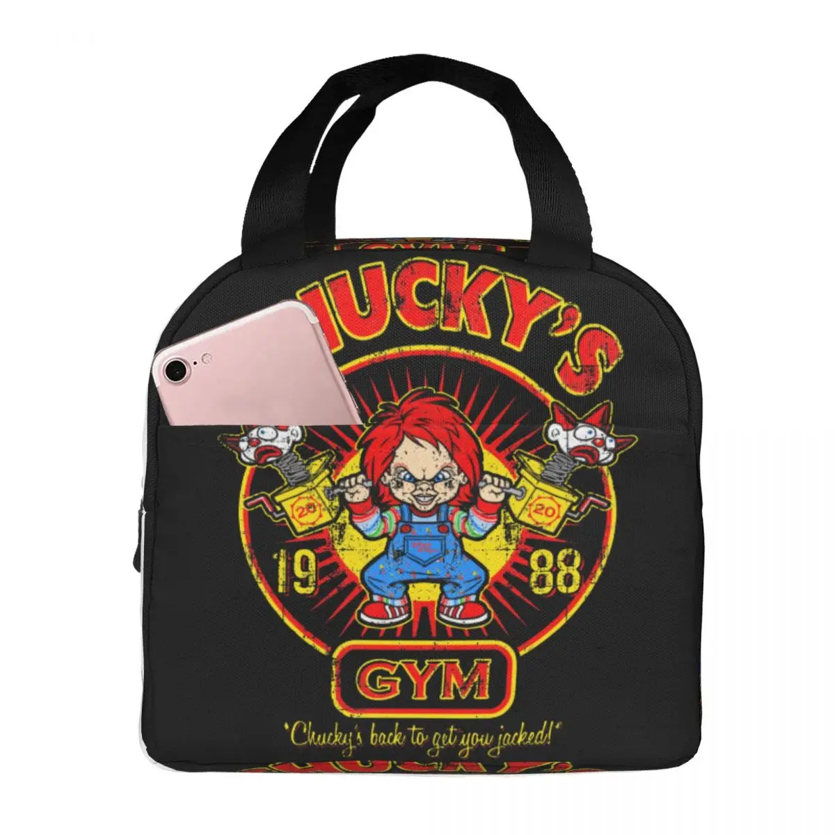 Lunch Bags for Men Women Seed Of Chucky Chucky's Gym Good Guys Thermal Cooler Portable Picnic Oxford Tote Food Storage Bags