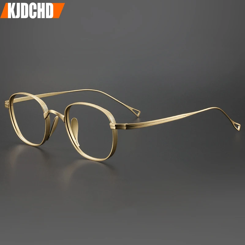 Оправа для очков титановая мужчин и женщин брендовые винтажные квадратные