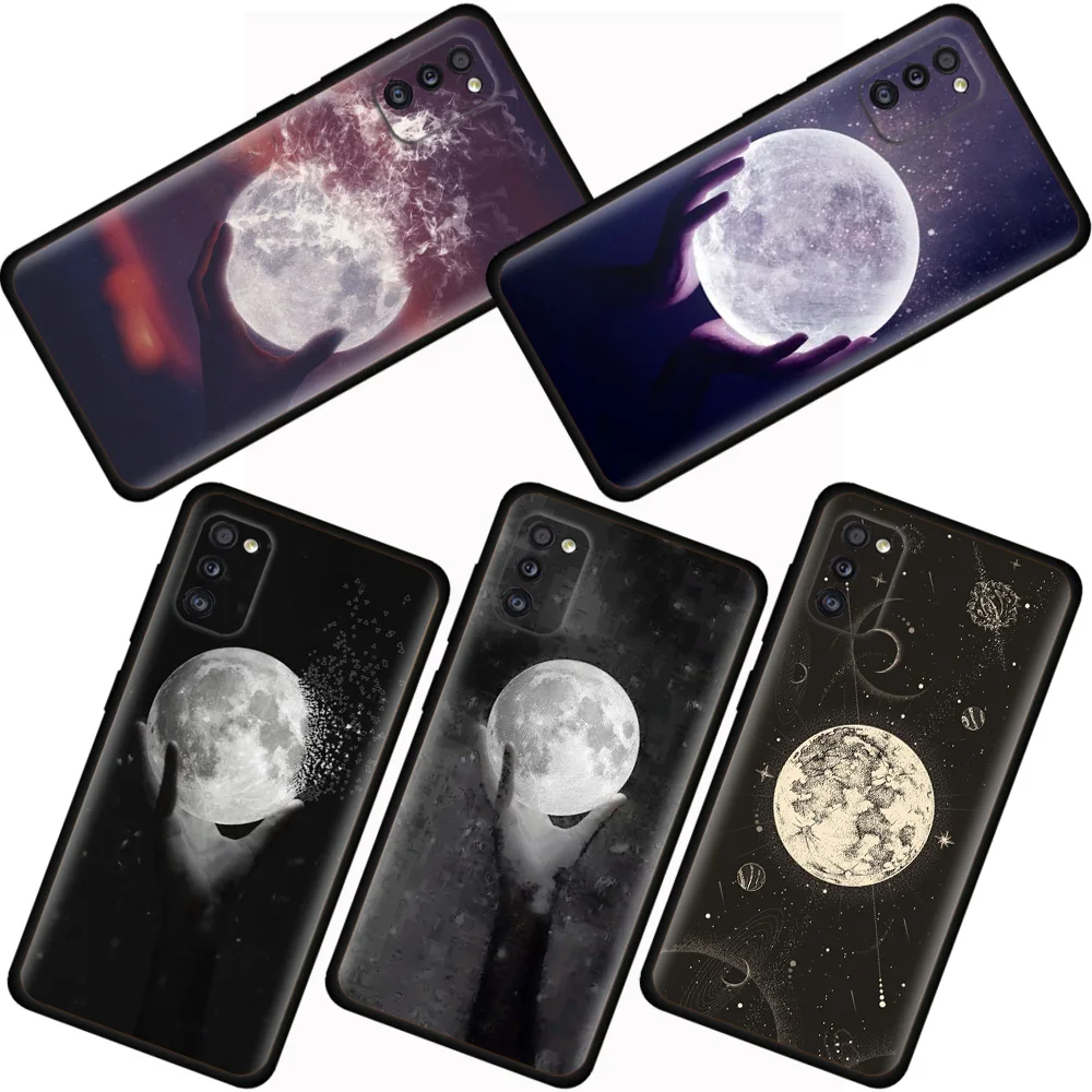 

Holding extol Moons Case For Samsung Galaxy A52 A53 A12 A13 A32 A33 A23 A51 A71 A21s A31 A03 A72 A22 A73 A03s A02s Phone Cover