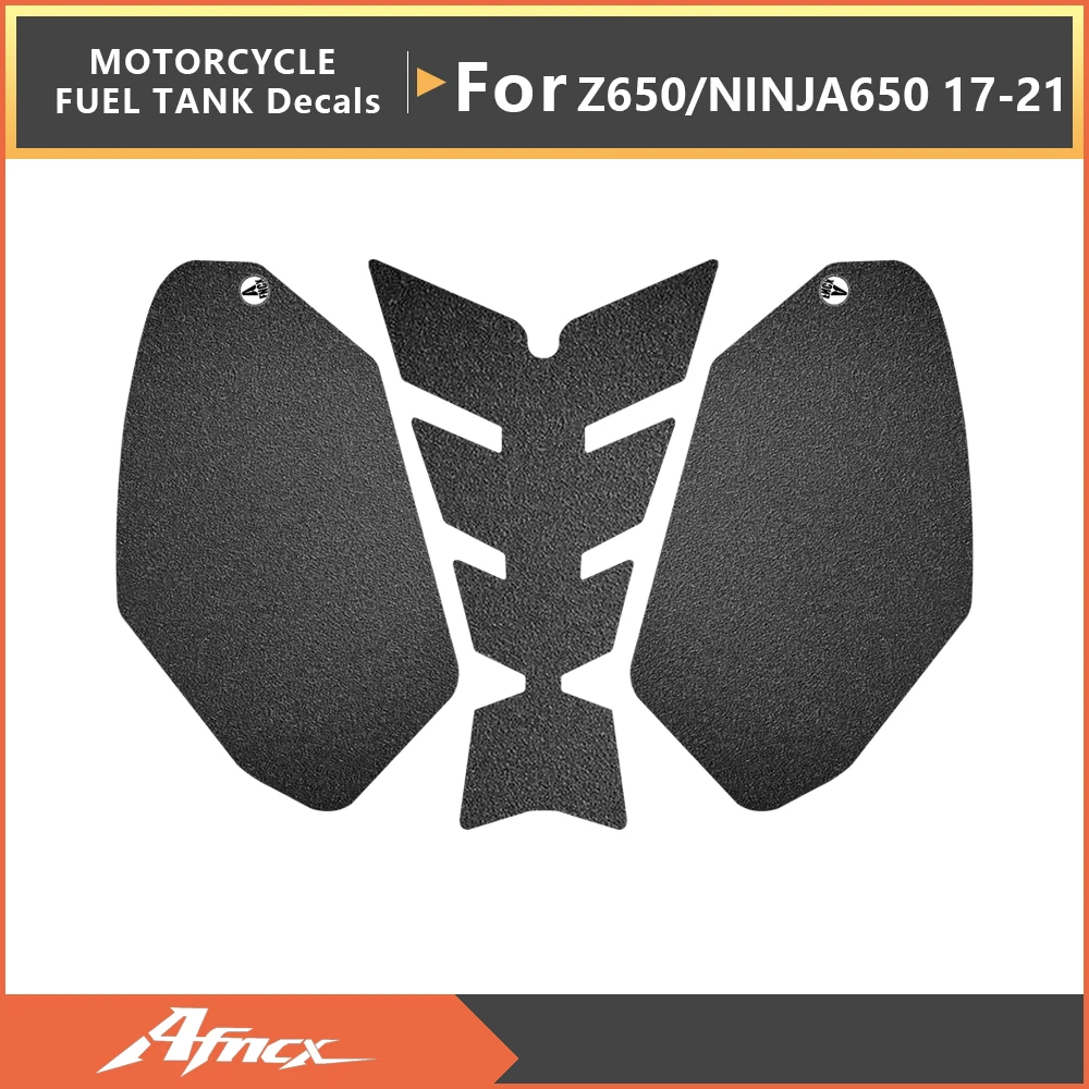 

Fits For Kawasaki Z650/NINJA650 2017~2021 Motorcycle Tank Clear Pad Knee Grip Decals Transparent Leather Stickers