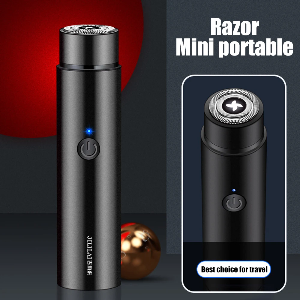 

Portable Mini Electric Shaver Washable Beard Trimmer Men Shaver Razor USB Travel Face Full Body Shave Razors Shaving Machine