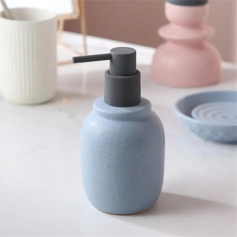 

Press Type Split Bottle Empty Bottle Antibacterial Ceramic Nordic Washing Bath Liquid Subpackage Container Hotel Bathroom