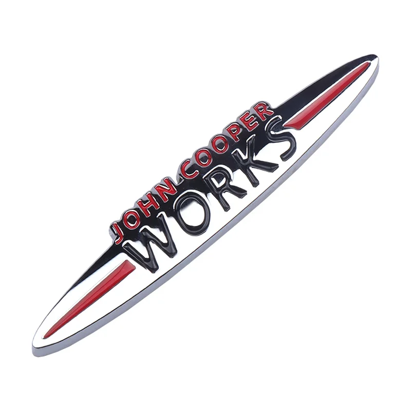 

3D металлический значок John Cooper Works, декоративная наклейка на переднюю решетку автомобиля для Mini John Cooper Countryman Clubman JCW Works R50 R52