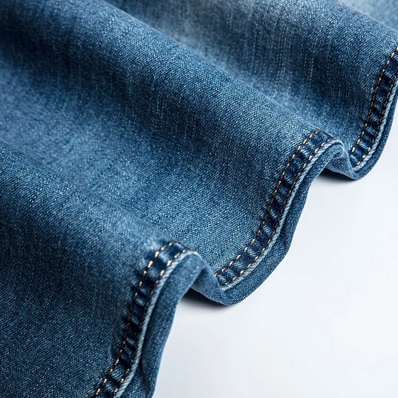 2023 Changshu Baishenghu Oversize High Waist Loose Trousers Husband Plus Size Male Denim Pants