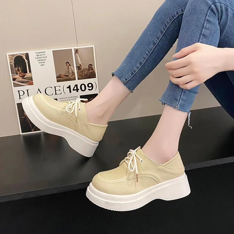 

Женские туфли в готическом стиле Vedui, классические лоферы на платформе с круглым носком, Туфли Мэри Джейн на плоской подошве, весна-осень 2022