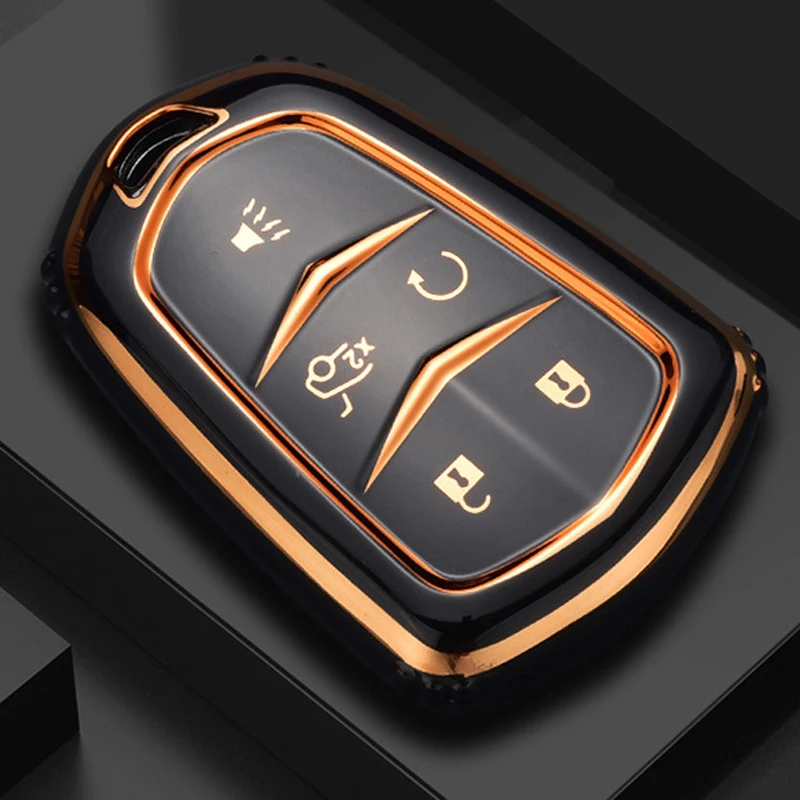 

Чехол для автомобильного ключа из ТПУ, чехол для Cadillac ATS-L XTS XT5 CTS CT6 ATS 28T SRX Escalade 2015, автомобильный держатель, оболочка, аксессуары для стайлинг...
