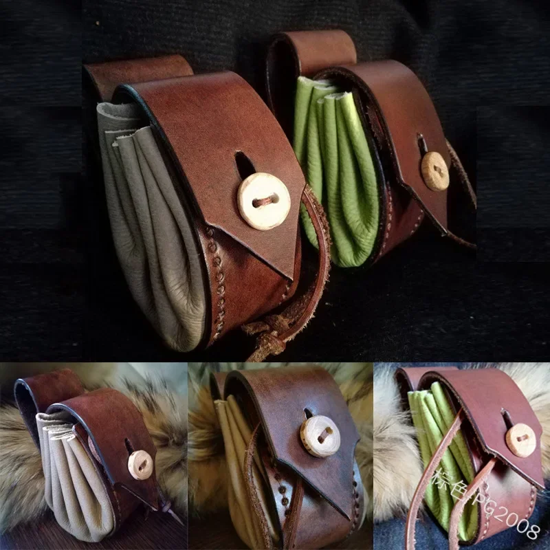 Средневековая кожаная поясная сумка в стиле Ренессанс кельтский мешочек для