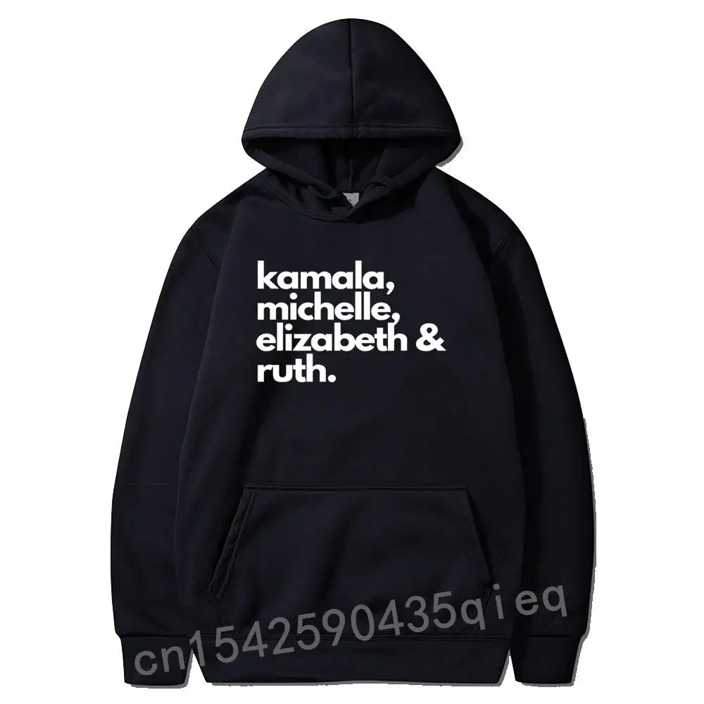 

Feminist Political Icon Kamala Michelle RBG Elizabeth Pullover Sweatshirts Long Sleeve Funny Men's Hoodies Hoods Sudadera