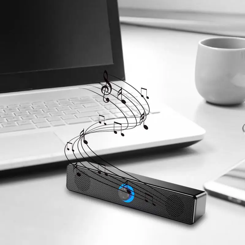 PC Soundbar Wired And Wireless BT Speaker USB Powered Soundbar For TV Pc Laptop Game Home Theater Surround Audio System