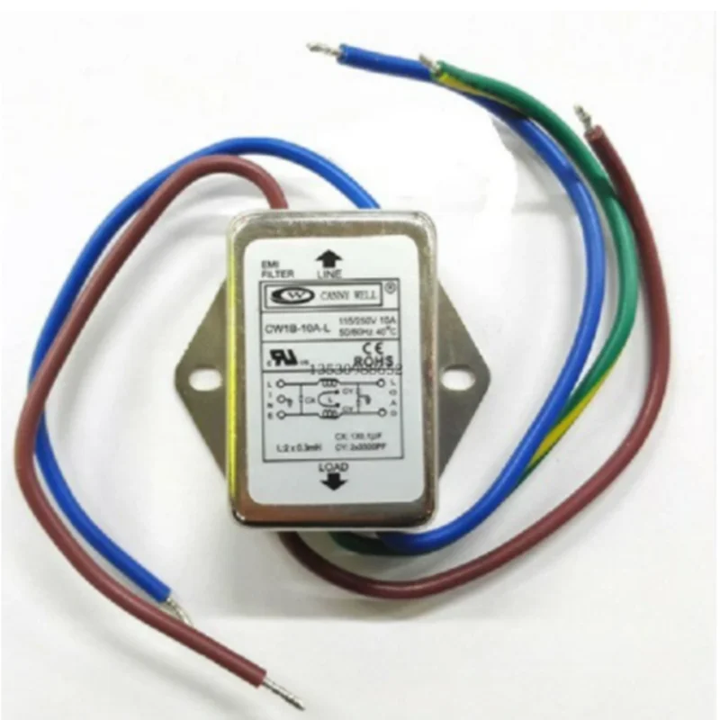 EMI Filter CW1B-10A-L 10A 115V 250V CW1B 50/60Hz