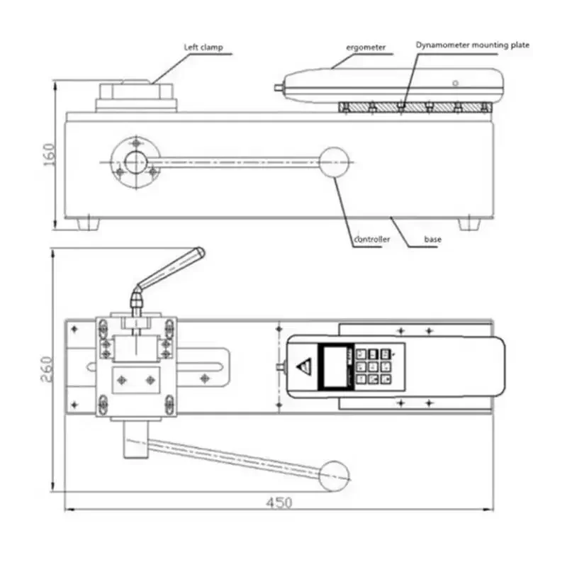 HPH Manual Horizontal Test Rack Push-pull Force Meter Wire Harness Terminal Tensile Testing Machine Pull-out Tester
