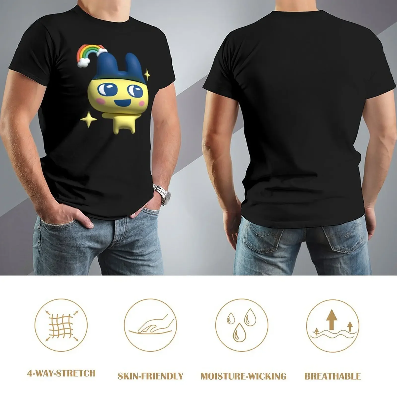 Фото Mametchi 3D футболка с пышным эффектом для мальчиков, топы с животным принтом, футболка с графическим рисунком, винтажные рубашки большого размера для мужчин №4