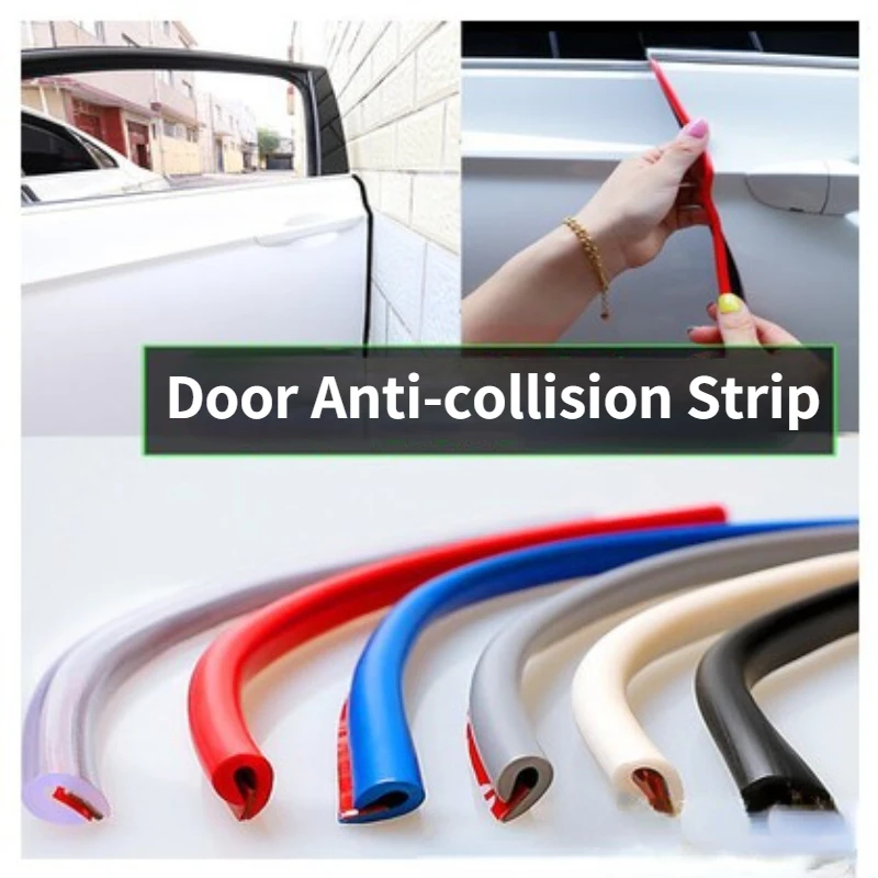 

5m/8m/10m U Type Universal Car Door Protection Edge Guards Trim Styling Moulding Strip Rubber Scratch Protector for Car Auto