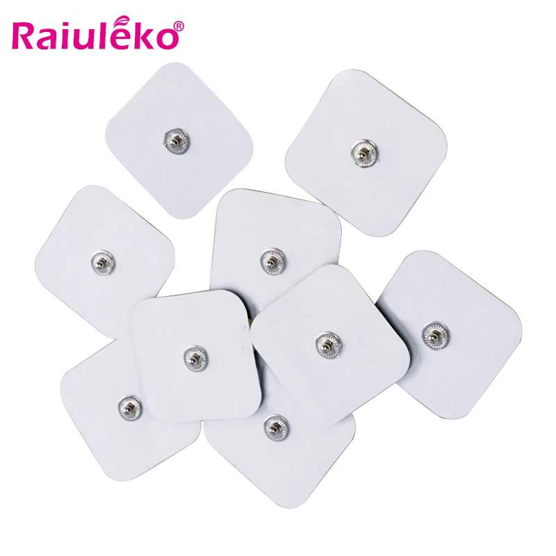 

10/20PCS Electrode Massage Pads Self Adhesive Replacement Electrode Pads For Tens Acupuncture Digital Therapy Machine 4*4cm