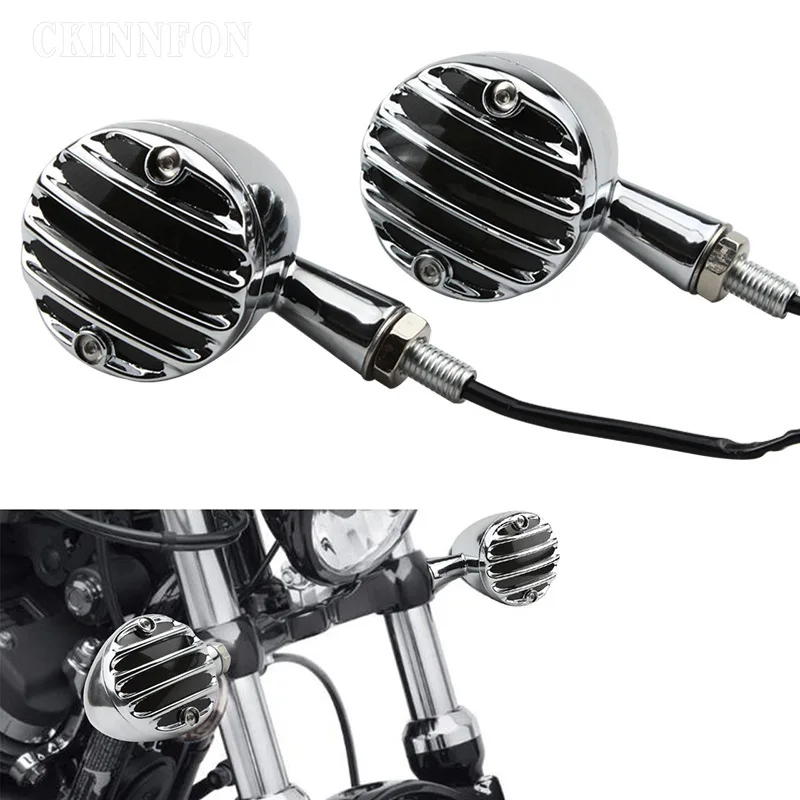 

20Pcs/lot 10Pair Metal Replacement Parts Night 12V 5W Front Rear Off Road Durable Safety For Motorcycle Turn Signal Light