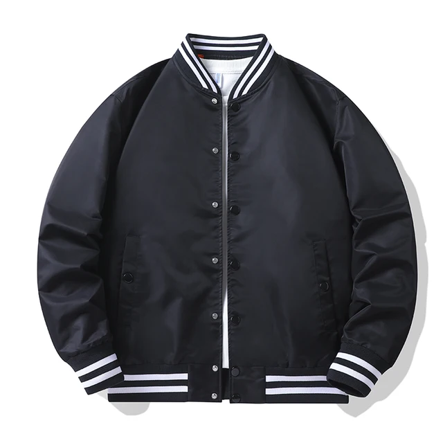 Spring Autumn Fashion Jacket Men Solid 