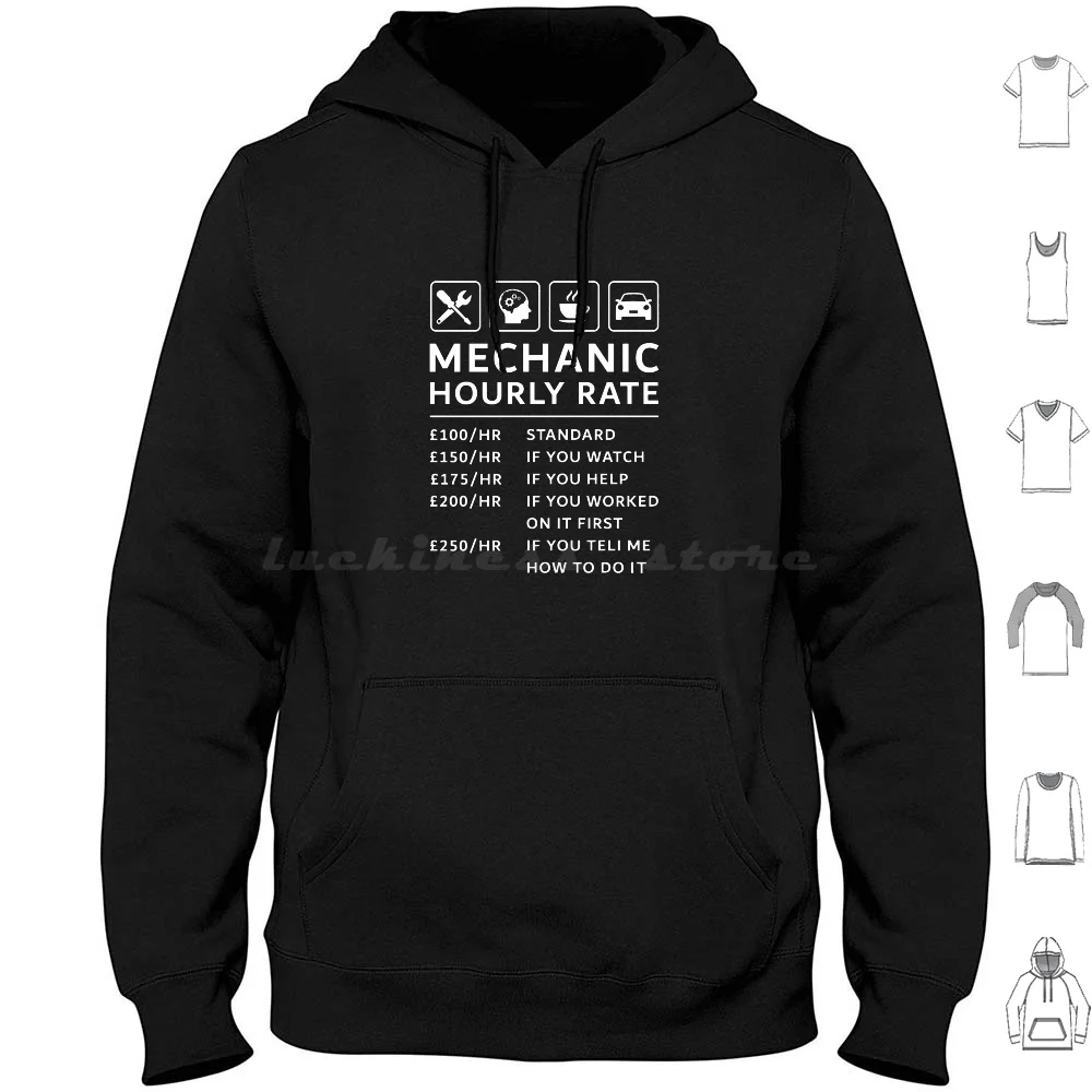 

Mechanic Hourly Rate Hoodie cotton Long Sleeve Mechanic Hourly Rate Mechanic Hourly Rate Professional Yesterday Mechanic