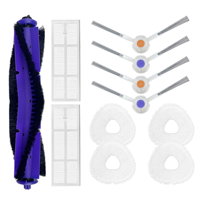 

Запчасти для фильтра НЕРА, основная и боковая щетки, запасные части, совместимы с Narwal J3 аксессуары для робота-пылесоса