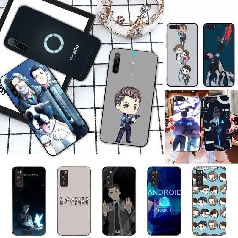 

Detroit Become Human Android RK800 Connor Kara Phone Case For Huawei Honor 10i 20i 8 Pro 9 10 20 Lite 30 Pro Luxury Back Coque