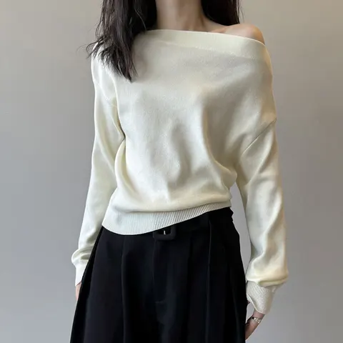 Женские шерстяные полосатые пуловеры Sherhure