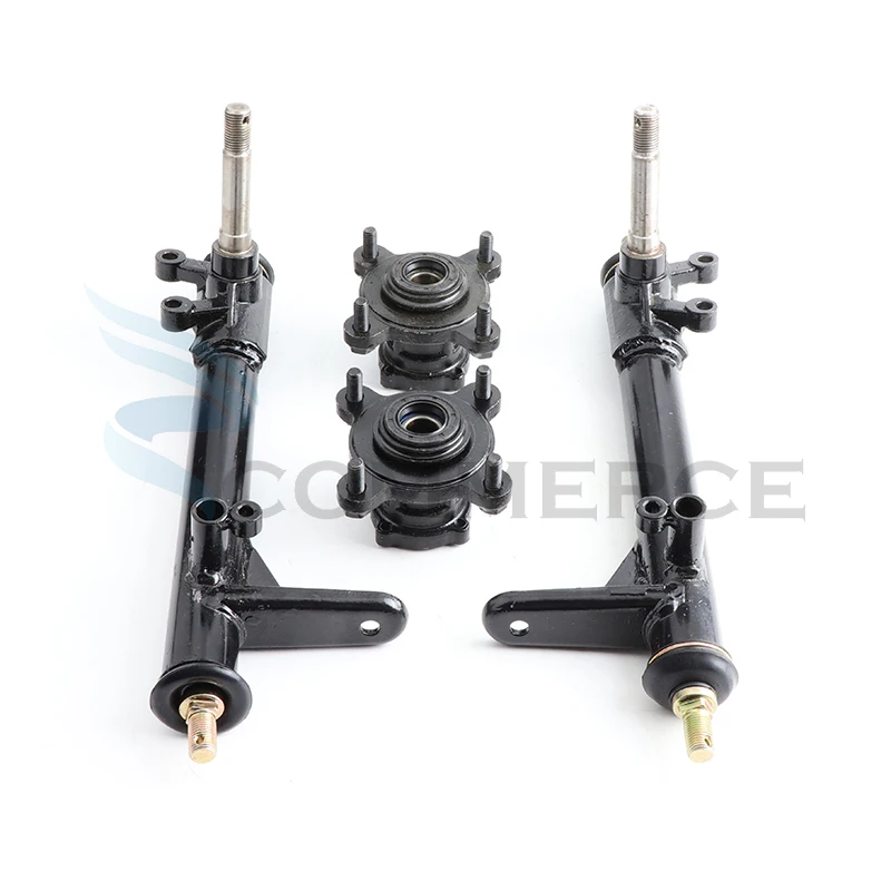 1 set 320mm Steering Knuckle Strut Spindle With Wheel Disc Hub Fit For ATV Go Kart Buggy Karting Quad Bike Parts