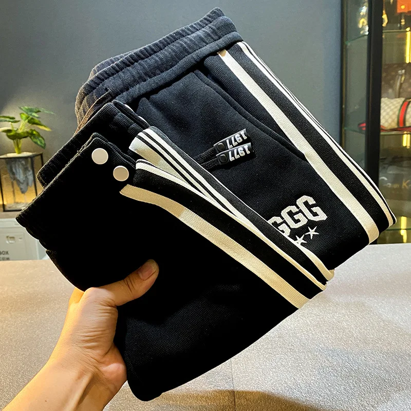 Высококачественные свободные зауженные спортивные штаны мужские осенние брюки