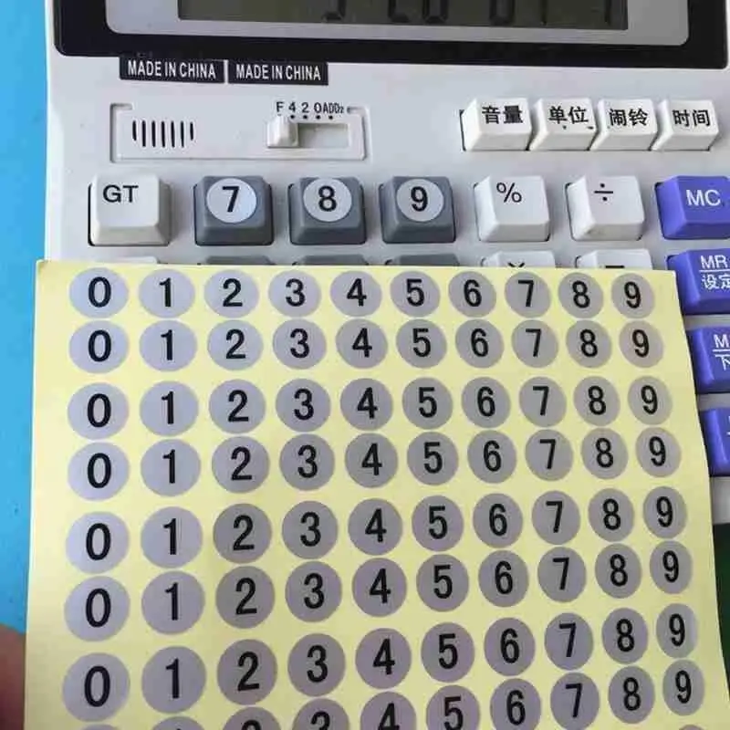 

Number Sticker Label For Nail Polish Color Gel Varnish 0-9 Marking Numbering Manicure Tools DIY Craft Self digital Adhesive Z1S8