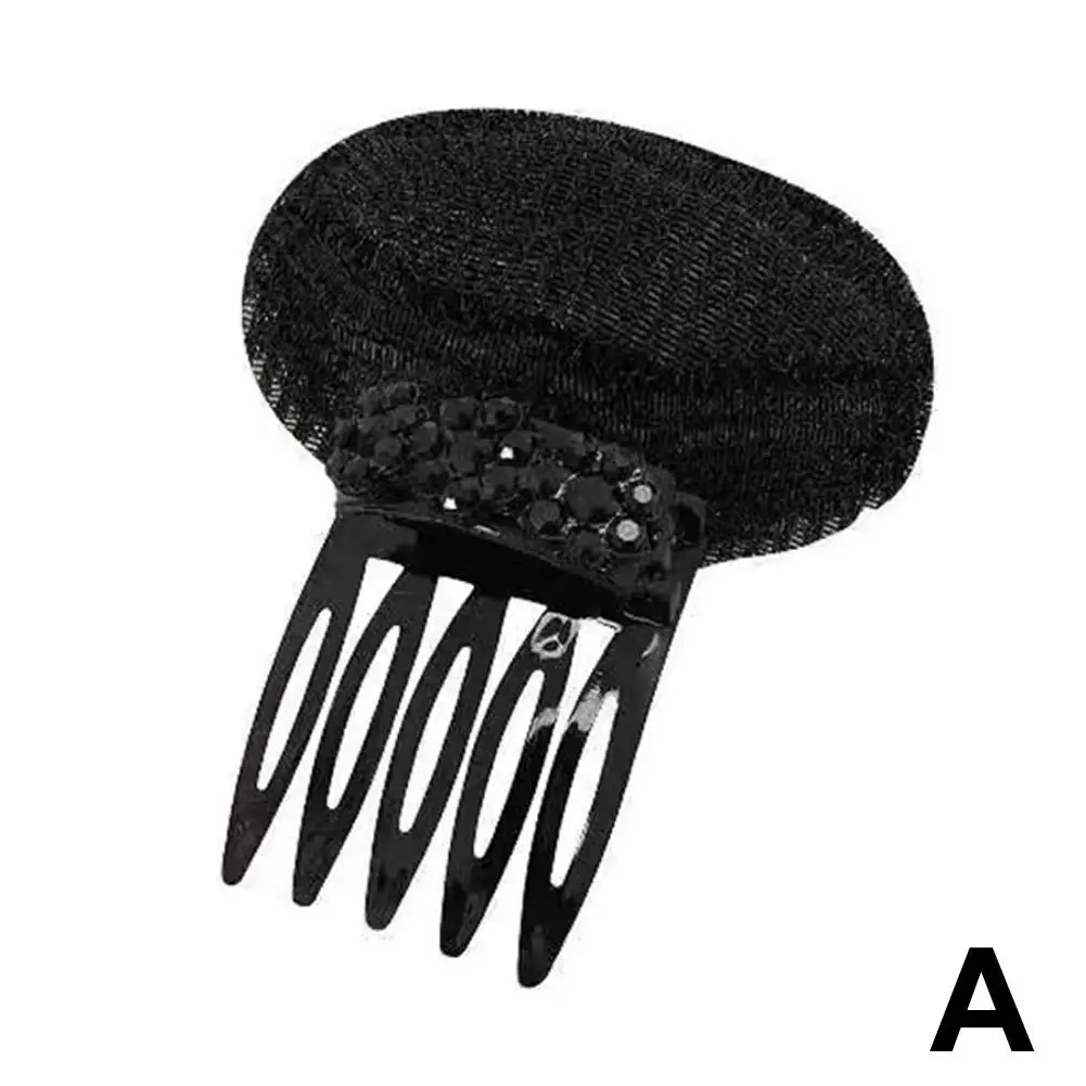 1 шт. невидимая пушистая губчатая заколка для волос передняя пучка подушка