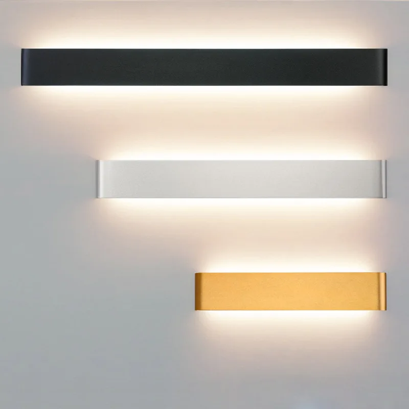 

Wholesale LED Night Lights Modern Minimalist Aluminum Wall Lamp Bathroom Mirror Light Sconce Bedroom Livingroom Luminaire 6W/12W