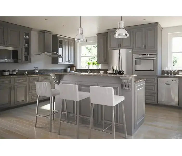 

Роскошный Европейский кухонный шкаф из массива дерева в стиле виллы на продажу