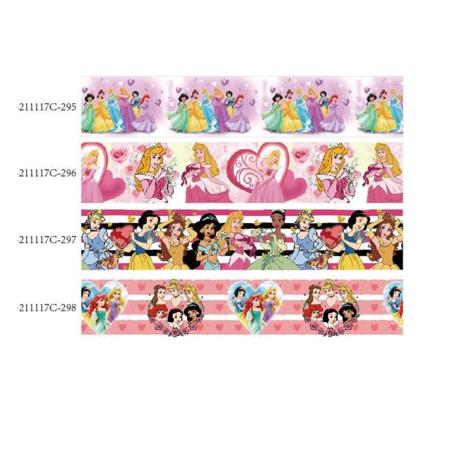 

Disney Princess Valentine's Day Love Grosgrain Ribbon 50yards for DIY Bows Craft Handmade Materials