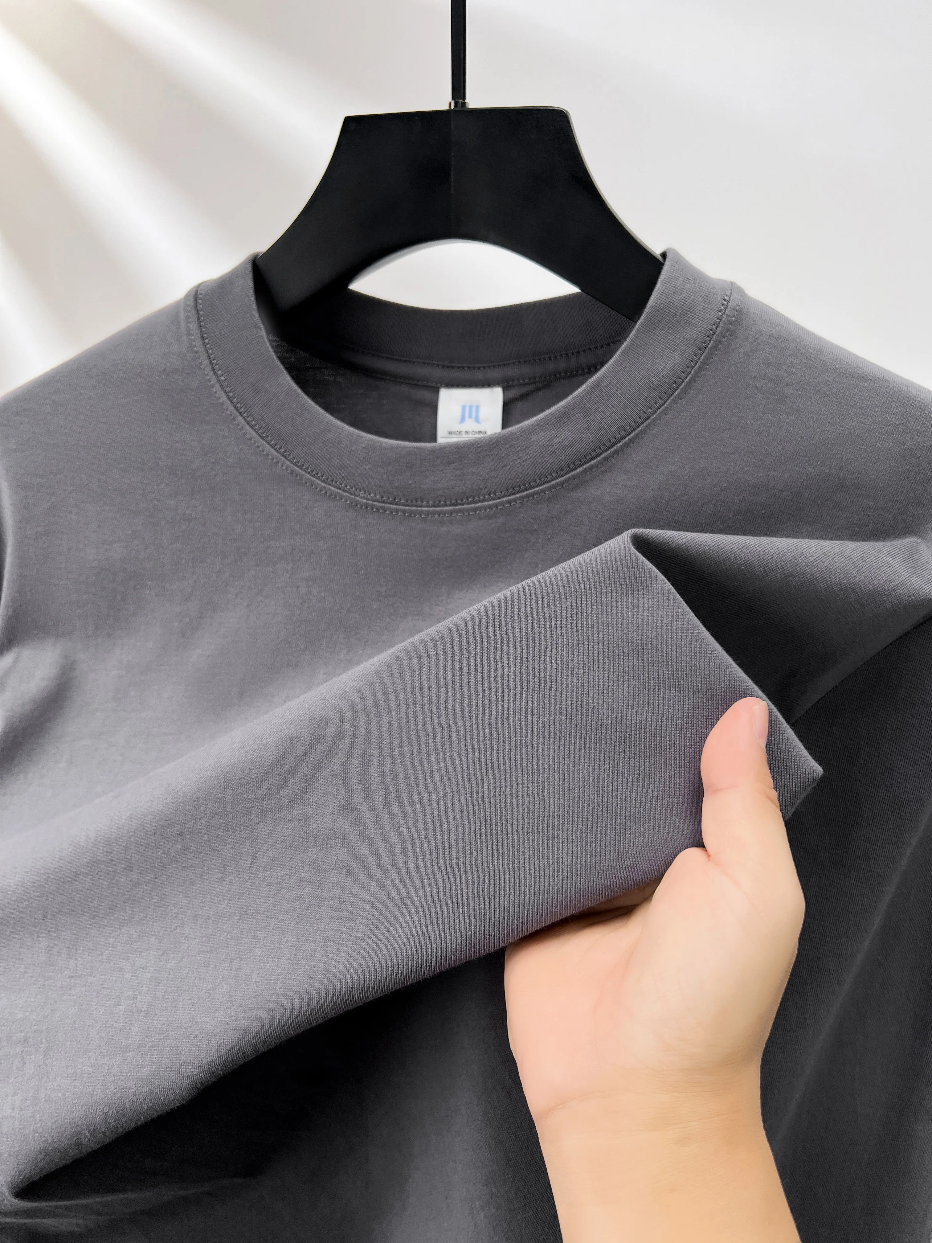 Футболка С Длинными Рукавами Из 100% Хлопка Унисекс Осенняя Модная Классическая