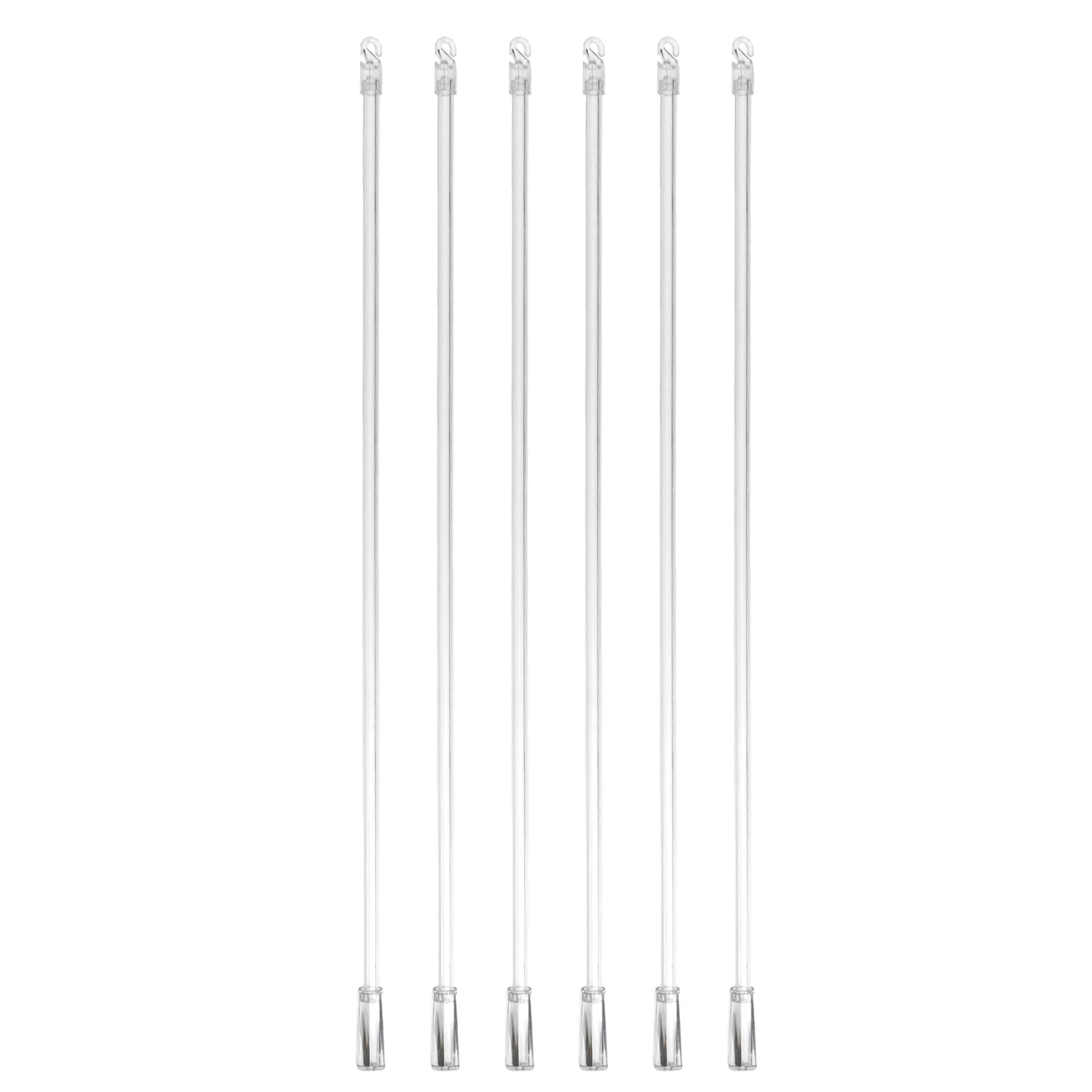 

6 Pcs Plastic Blinds Wand Wood Blinds Auto Window Shades Blinds Replacement Wand Tilt Gear Wand White Sheer Curtains