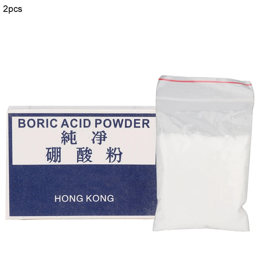2 Boxes Boric Acid Powder Jewelry Cleaning Tool for Remove Impurities Welding Tool Processing Accessory Making Tool for Jeweler