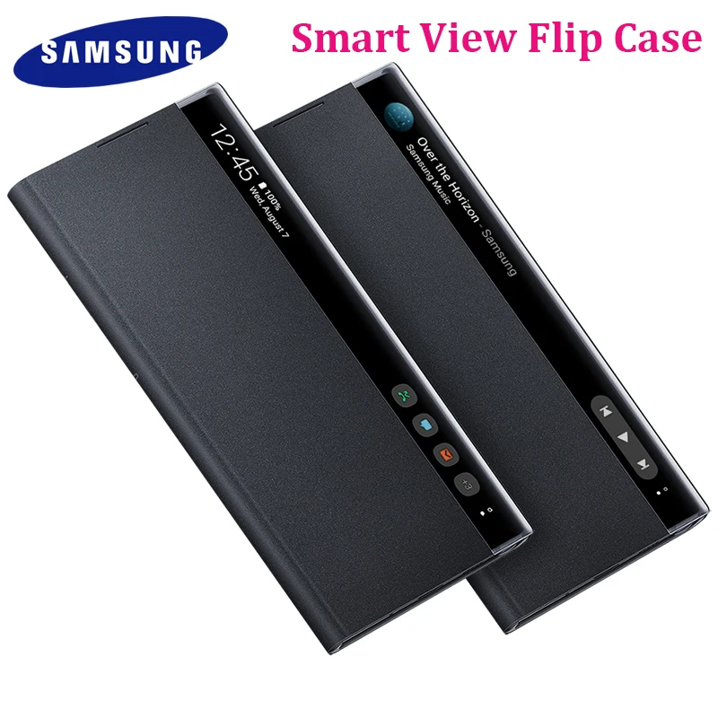 

Smart Sleep Awake Flip Cover For Samsung Galaxy Note 10 Plus/Note10+ Free-flip Window View Smart Chip Case For Note10 Plus Coque