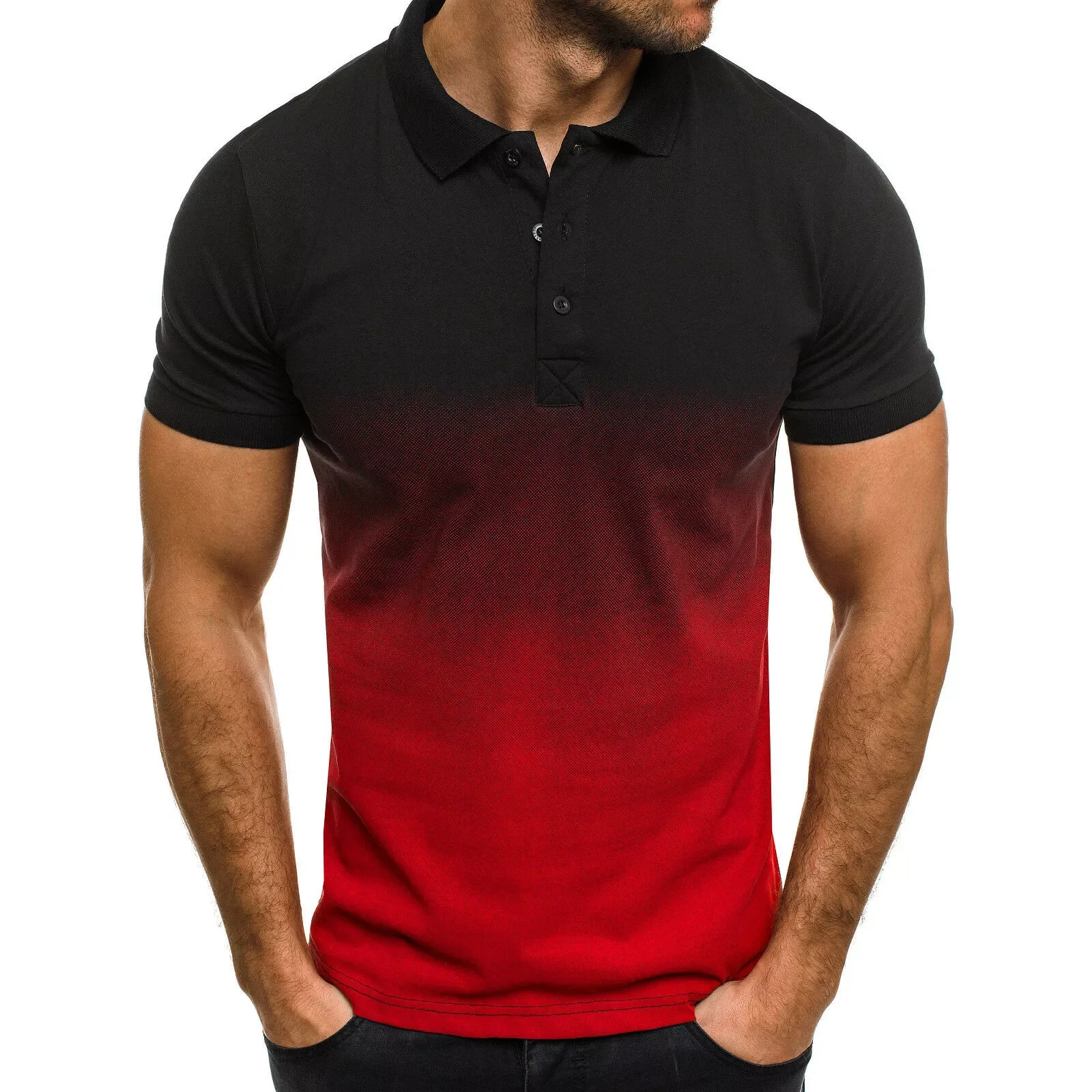 

NEW2023 Men Polo Men Shirt Short Sleeve Polo Shirt Contrast Color Polo New Clothing Summer Streetwear Casual Fashion Men tops