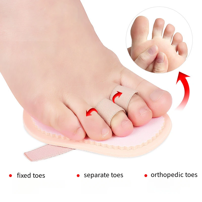 

New Orthopedic Forefoot Cushion Half Insoles Toes Separator Bunion Bone Ectropion Adjuster Foot Care Products Non-slip Shoe Pads