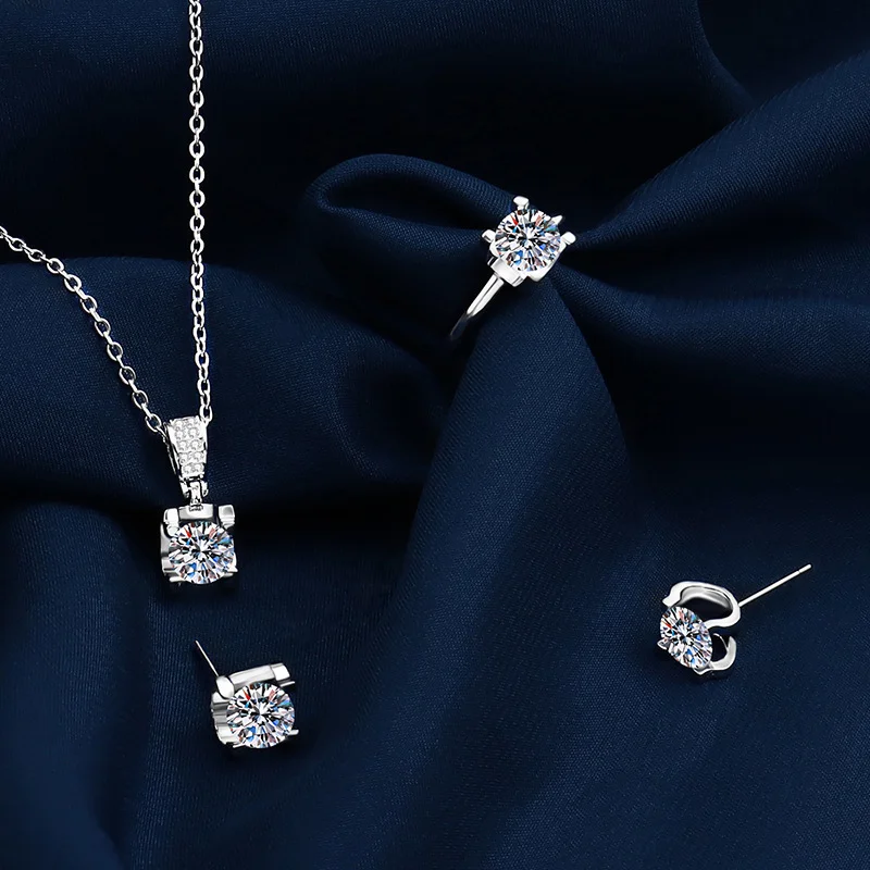 

Стильное новое ожерелье с рогами и бриллиантами, женское темпераментное высокочувствительное квадратное кольцо, оптовая продажа, комплект ювелирных изделий