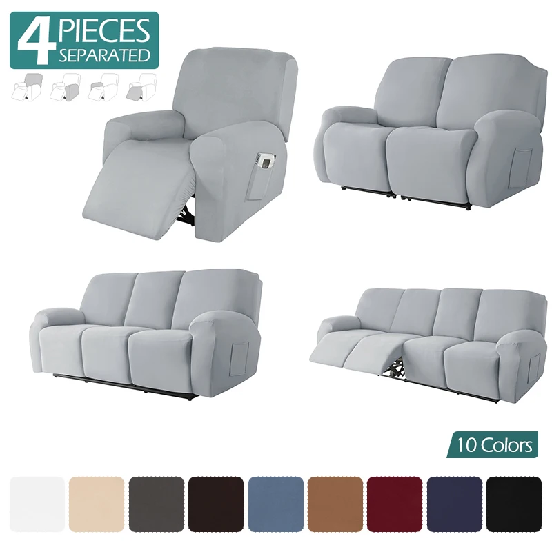 

Recliner Sofa Cover Armchair Cover Convertible Sofa Cover Dust-proof Non-slip Lazy Chair Cover Solid Color Universal Seat Cover