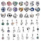 Новый Рождественский подарок бабочка цветок лист рыба Клевер сердце свисающие Бусины Подходит для Pandora шармы браслет DIY девушка модные ювелирные изделия