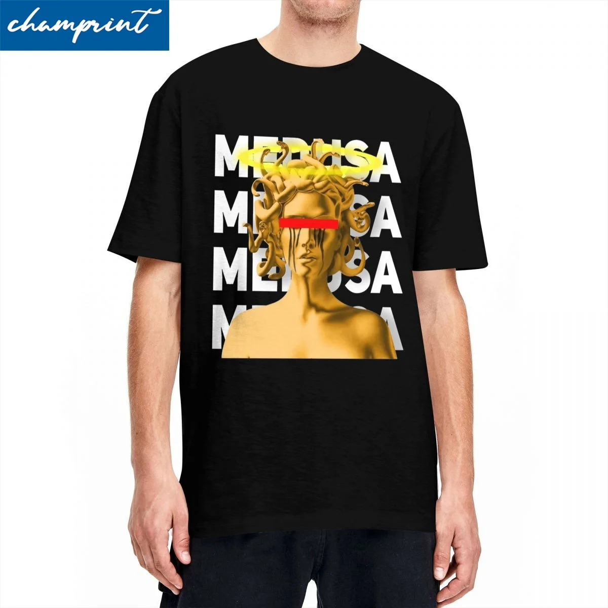 Футболка с коротким рукавом и круглым вырезом из натурального хлопка