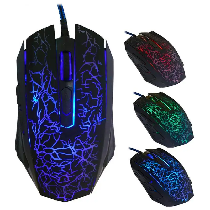 

Wired Gaming Mouse 4000DPI LED USB Port 3 Keys Gamer Computer Mice for PC Laptop Computer Promotion Home Office Gamer Mice