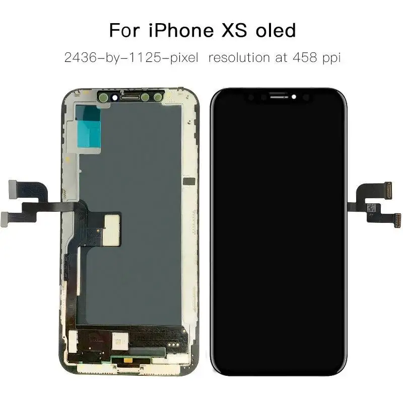 

ЖК-экран Super Amoled для iPhone XS, полный комплект в сборе, 100% сенсорный экран с дигитайзером, сменный дисплей